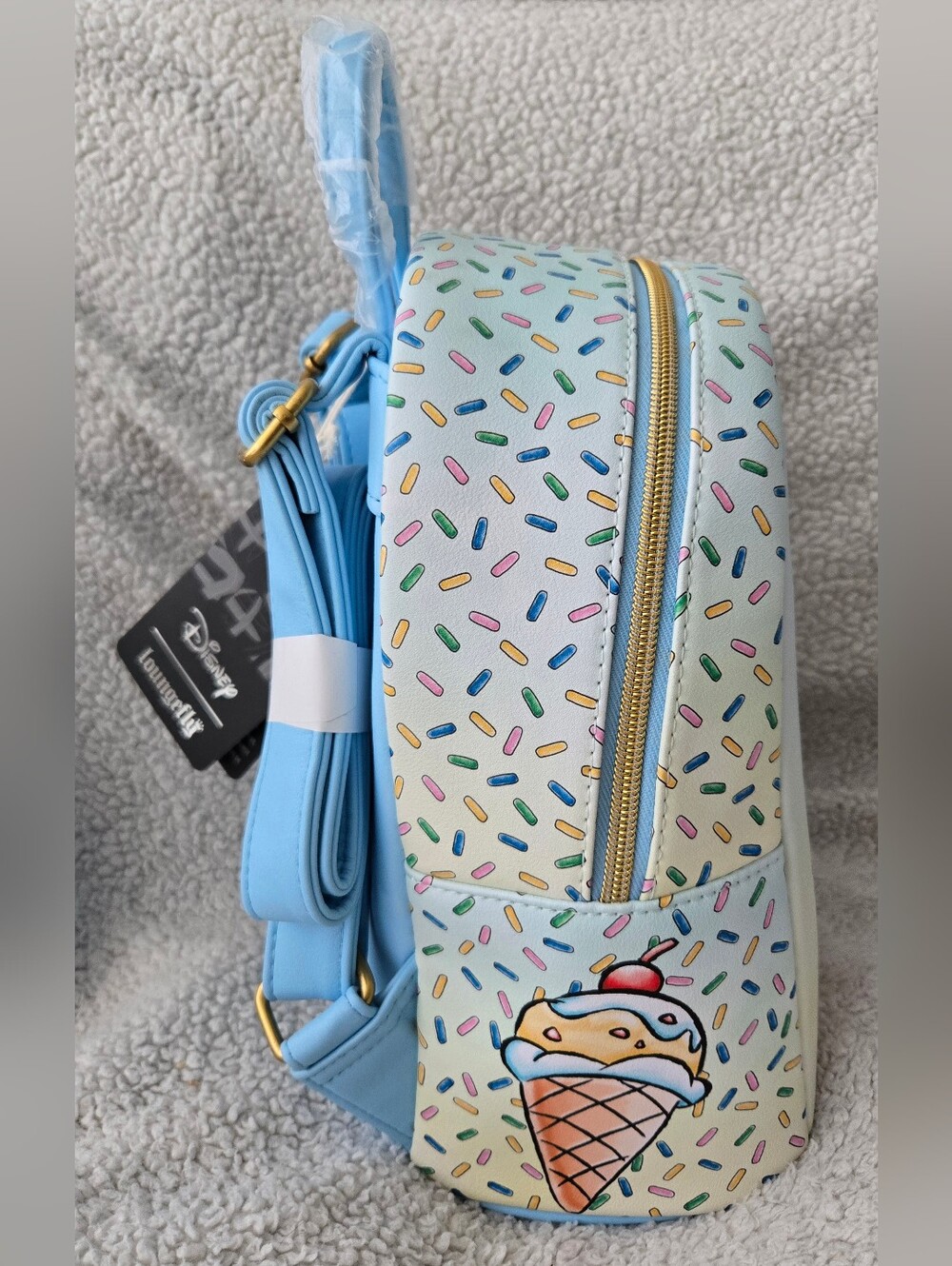 Loungefly Disney Donald Duck Nephews Huey Dewey Louie Ice Cream Mini Backpack - Picture 2 of 10